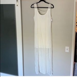 White Crochet Maxi Dress 💍